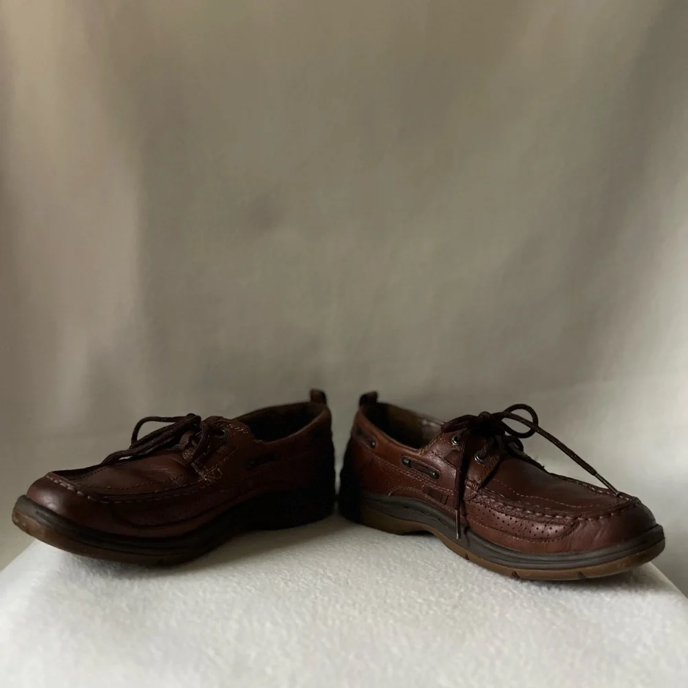 Clark’s Unstructured Leather Men’s Brown Boat Shoes